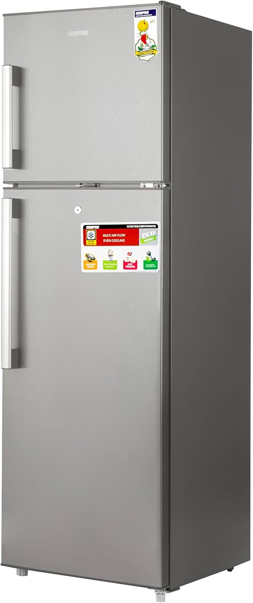 Geepas No Frost Çift Kapılı Buzdolabı 320L (GRF3207SSXXN) - Görsel 6