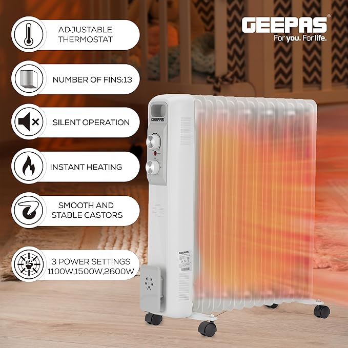 Geepas Kalorifer 13 Dilim Isıtıcı (28562)