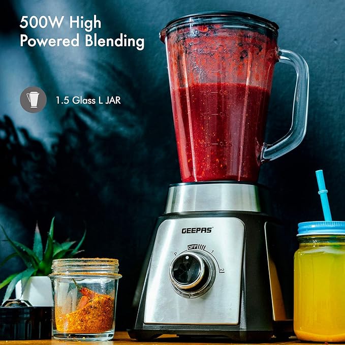 Geepas 2'si 1 Arada Blender 1,5L 500W (44076UK) - Görsel 5