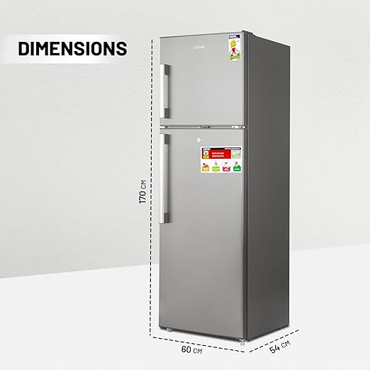 Geepas No Frost Çift Kapılı Buzdolabı 320L (GRF3207SSXXN) - Görsel 3