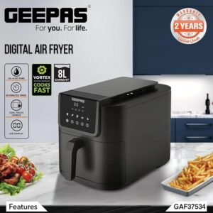Geepas Dijital 8LT Airfryer (37534)