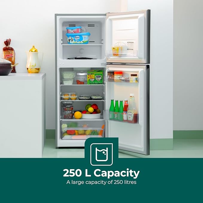 Geepas Çift Kapılı No-Frost Buzdolabı 250 LT (2522SXN) - Görsel 2