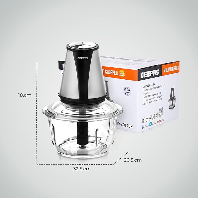 Geepas Elektrikli Doğrayıcı Rondo 400W (42014UK) - Görsel 2