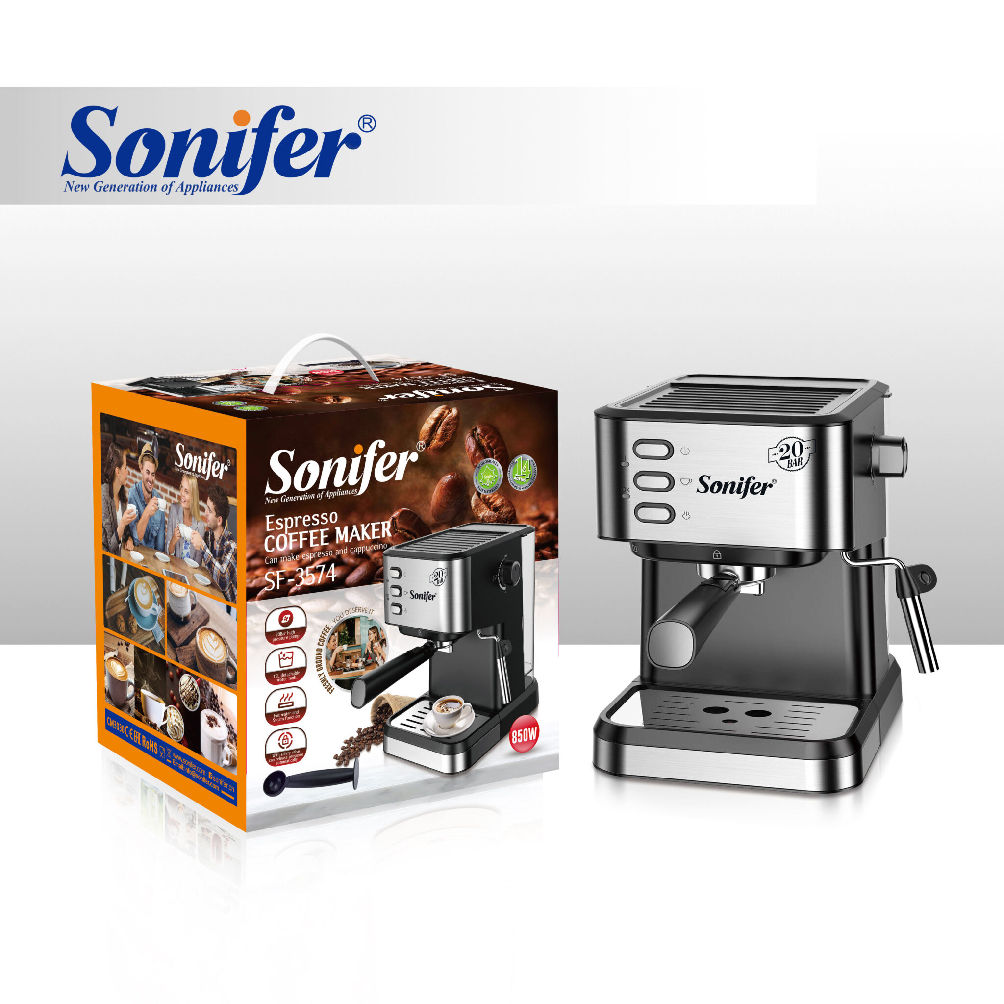Sonifer SF8073 Elektrikli Süt Köpürtücü 15W