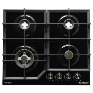 Newal HOB2667/2 Siyah Cam Ocak